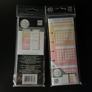 The Happy Planner Habit Tracker Inserts - Pink Peach Ombre